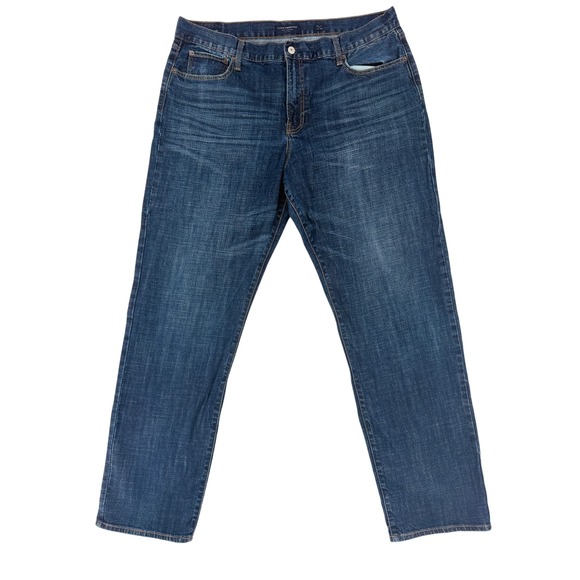 Lucky Brand Other - Lucky Brand 329 Classic Straight Mens Jeans Dark Wash‎ Denim 40x34 Indigo Blue